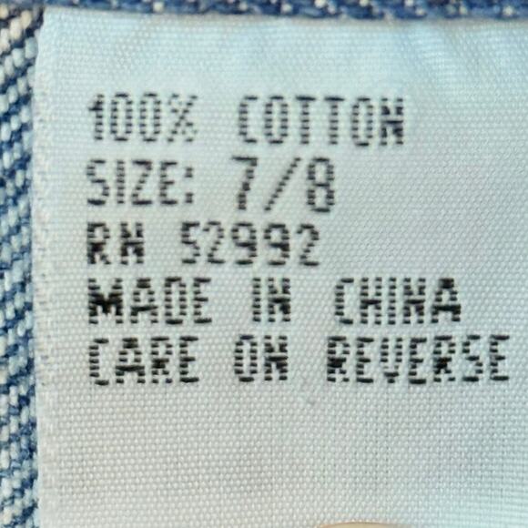 Vintage 90s Jordache High Waist Blue Denim Button Front Jean Skirt 7/8 - Picture 7 of 10